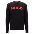 HUGO Herren Sweater - DEM, Sweatshirt, Rundhals, French Terry, Logo, Cotton