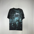 Vintage Planet Earth T-Shirt All Print Gr.XXLarge