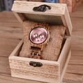 Holz Damen Armbanduhr Holzuhr Chronograph Luxusuhr Frauen Armbanduhr Frauenuhr