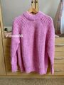 Premium Oversize Wolle Alpaka H&M Pullover🧶 XS 36 38 40 M rosa Rippenstrick