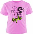Kinder T-Shirt kurzarm Meerjungfrau personalisiert mit Geburtagszahl und Name