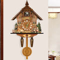 Kuckucksuhr Wanduhr mit Vogelstimme Moderne Pendeluhr Home KooKoo Clock Dekor DE