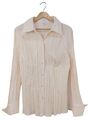 EE ELéGANCE Langarmhemd Damen Gr. DE 46 creme Casual-Look