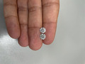 0,80 CT natürlicher weißer Diamant, 5 mm, 2 Stück, Rundschliff, VVS1...