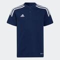 adidas Condivo 22 Kinder Polo Fußball Top Jugend Marineblau Sport Teambekleidung Kinder