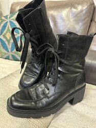 Gabor Damen Stiefelette Leder Boots Stiefel Gr. 41 EU 7,5 Neuw.