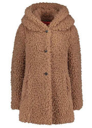 NEU LAMMFELL-OPTIK FELLIMITAT WINTERJACKE 40 44 AMBER & JUNE sand 180€ *28263458