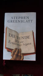 Buch,  Stephen Greenblatt ,  "Die Wende"  Wie die Renaissance begann, Siedler