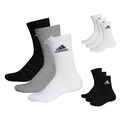 6 Paar Adidas Unisex Herren Damen Socken Sportsocken Cushioned Crewsocks