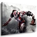 God of War Kratos Kampf Leinwandbild / Ak Art Bilder / Leinwand Bild + Mehrf...