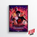 Spiderman Across the Spiderverse Film Poster Druck Wandkunst A5 A4 A3 A2