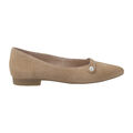 Paul Green Ballerina 1066-035, Rauleder, Beige, Damen