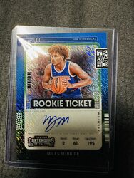 Miles McBride Rookie Ticket Green Shimmer AUTO