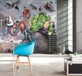 Kinder Schlafzimmer Fototapete 3x2.8m Wandbild Avengers Straße Rache