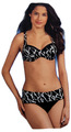 Naturana Frauen Bademode Damen Bügel Bikini schwarz-weiss Cup C Gr.  40, 42