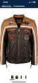 Top Gun Herren Lederjacke Tgj1005