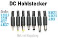 DC Hohlstecker Männlich Steckverbinder Netzteil Kupplung Stromversorgungsbuchse