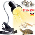 Schildkröten Wärmelampe Reptilien Terrarium Lampe UVA UVB E27 50+25W Heizlicht