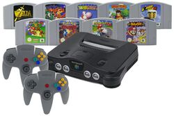 Nintendo 64 N64 Konsole + 1 2 3 4 Controller 🎮✅ Strom Kabel & Spiele-Klassiker