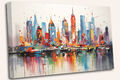 Abstrakte New York Empire State of Mind Leinwand Wandkunst 