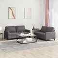 Sofagarnitur Kissen Sessel Sofa Couch Designsofa 2tlg. Weinrot Kunstleder vidaXL