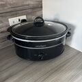 Crockpot SCV655B 6,5L Schongarer schwarz Familiengröße voll funktionsfähig 42x29x20cm