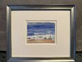 Original Klaus Fußmann Aquarell Ostsee Monogrammiert Meer Strand