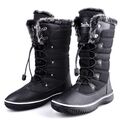 Damen Winterstiefel Wasserdicht Gefüttert Bequem Schneestiefel Warm Winterboots