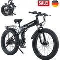 1000W Elektrofahrrad 48V 14Ah FatTire Mountainbike 26Zoll Offroad EBike Klapprad