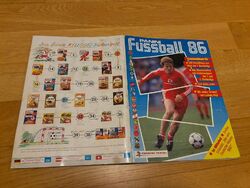 PANINI ALBUM FUSSBALL Bundesliga 86 - komplett inkl. seltener Mannschaftsbilder