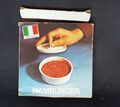 Vintage italienische Kunststoff Burger Presse Hamburger - OVP