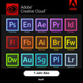 Adobe Creative Cloud 1 Jahr Prepaid - 85GB 1 Benutzer 2 Geräte mit alle Apps