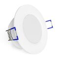 WEEVO extra flacher LED Einbaustrahler dimmbar 2700K 6,5W 230V Bad & Außen IP44