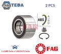 713 6332 60 RADLAGERSATZ RADLAGER SATZ VORNE FAG 2PCS FÜR NISSAN MICRA V