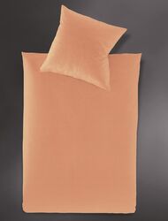 irisette Bettwäsche LUMEN Jersey (BL 155x220 cm) BL 155x220 cm orange Bettbezug