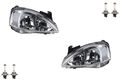 Scheinwerfer Set passend für Opel Corsa C 09/00-06/03 mit H7 H7 Links & Rechts