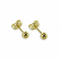 ECHT 585 GOLD Kugel Ohrstecker Paar / Einzel 585 Ohrringe Echtschmuck Stecker 1A