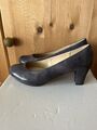 Gabor Pumps Gr. 6,5 / 40 Grauton Lack Selten getr. Nichtraucher