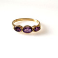 Eleganter Ring aus 333 Gold - Goldring - vermutlich Amethyst - 8 Karat