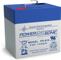 Powersonic Bleiakku PS-610 6V 1,0Ah 4,8mm Flachsteckanschluß