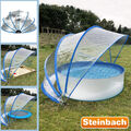 Steinbach 440x220 cm Cabrio Dome Pooldach Pavillion Gartendach blau 36526