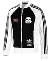 Neue Adidas Originals Stormtrooper Star Wars Trainingsjacke Weißer Hoodie V33809