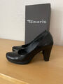 Tamaris Pumps , Damenschuh , schwarz , Gr. 36 , Echt Leder