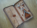 Herren-Manikürset, Nagelpflege-Set  - Leder - aus den 1950-er J. - Vintage
