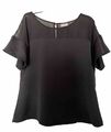 VILA Shirt, T-Shirt, Schwarze Bluse, kurzarm, TOP Zustand, Gr. 34, XS