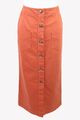 Bikkembergs Damen Rock Gr. 36 Orange NEU Skirt Cargo Jeansrock Denim Elegant