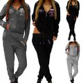 Damen Jogginganzug Sportanzug Jogging Hose Jacke Fitness Hausanzug Freizeitanzug