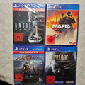 Resident Evil Village+Until Dawn+God of War+Mafia Definitive Edition PS4 NEU OVP