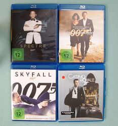 🎞️ 007 James Bond  Blu-rays  SKYFALL spectre CASINO ROYAL ein quantum trost 🎞️