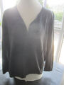 S.Oliver Weste Strickjacke Cardigan mit V-Ausschnitt anthrazit 46 xl